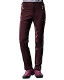 King Shield Women's Windproof Climbing Hiking Pants Soft Shell Pant