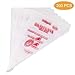 DLOnline 200 Pcs Disposable Cream Pastry Bag Cake Icing Piping Decorating Tool Cupcake Decorating Piping Icing Bag (Red)