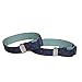 CTM Elastic .75 Inch Wide Polka-Dot Adjustable Sleeve Garter, Red Dots on Navy