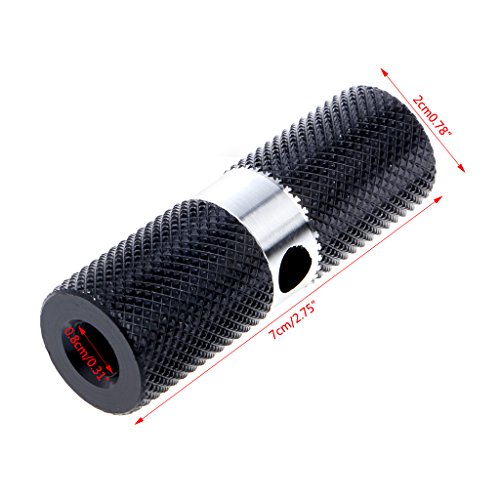 Aluminum Alloy Bicycle Pedal Front Rear Foot Stunt Peg Axle Bike Accessories (Red)