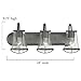 Designers Fountain Darby 3-Light Bathroom Vanity Light Fixture, Weathered Iron, 87003-WI