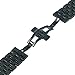 TRUMiRR 20mm Stainless Steel Watch Band Bracelet Strap with Quick Release Pins for Samsung Gear S2 Classic (SM-R7320,SM-R735), Moto 360 2 42mm Men, Pebble Time Round 20mm, Bradley Timepiece, Black