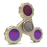 VALTCAN INFINITE Titanium Hand Spinner Fidget Gyro Toy EDC Focus Meditation Break Bad Habits (GOLD)
