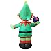 Joiedomi 5 Foot Elf Christmas Inflatable, LED Light Up Elf with Present, Indoor/Outdoor Christmas Decoration