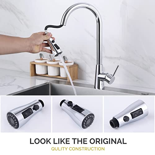 Kitchen Faucet Head, Angle Simple Sink Faucet Replacement Parts, Pull