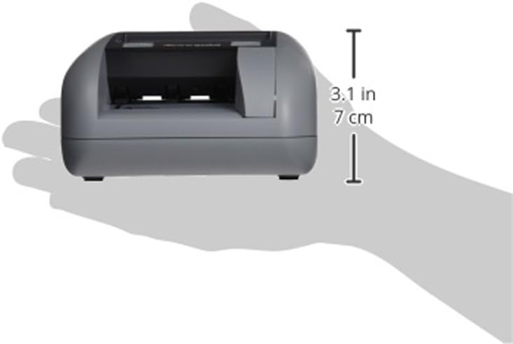 Cassida Quattro Fast Automatic Currency Counterfeit Detector with Advanced Sensors (UV, MG, IR, MT, WT, Thickness, Size) - All-Orientation Feeding - Rechargeable Battery - 3.5" Value & Pass/Fail Display : Office Products