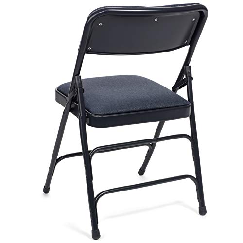 XL Series Folding Card Table and Fabric Padded Chair Set (5pc