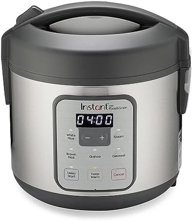 Instant Pot Zest 8 Cup One Touch Rice Cooker, From the Makers of Instant Pot, Steamer, Cooks Rice, Grains, Quinoa and Oatmeal, 8-cup cooked/4-cup uncooked, No Pressure Cooking Functionality