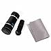 Telephoto Mobile Phone Camera Lens, Portable Universal 8X-12X Zoom Manual Focus Cellphone Camera Lens Clip-on Telephoto Lens for iPhone 7, iPhone 6S, HTC (Black)