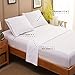 SONORO KATE Bed Sheet Set Super Soft Microfiber 1800 Thread Count Luxury Egyptian Sheets 18-Inch Deep Pocket Wrinkle and Hypoallergenic-4 Piece(California King White)
