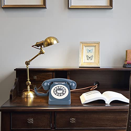 Sangyn Classic Retro Telephone Vintage Style Cord Phone with Push Button Old Fashioned Landline Desk Phone for Home Office Hotel and Bar