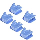 Superdental 5pcs Dental Mouth Prop Bite Block Cushion Opener Retractor Medium Size (Blue)