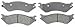 ACDelco Silver 14D702M (19286070) Semi-Metallic Front Disc Brake Pad Set with Wear Sensor
