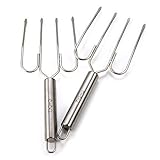 IBarBQ(TM) Durable Stainless Steel Poultry Lifters Turkey Claws (Set Of 2)