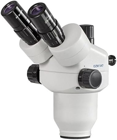 Stereo Microscope Head [Core OZM 547] for OZM-5 Series Microscope Tube: Trinocular, Eyepiece: HSWF 10x Ø23 mm, Lens: 0.7x - 4.5x