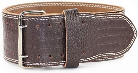 TZTED Leather weight lifting belt Heavy Duty Genuine Comfortable Adjustable with Buckle Stabilizing Lower Back Support for Weightlifting