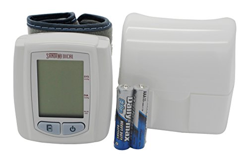 Santamedical Wrist Digital Blood pressure Monitor with Case - Large Display