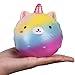 Anboor 4.3 Inches Squishies Unicorn Panda Jumbo Slow Rising Kawaii Scented Soft Colorful Animal Squishies Toys Color Random,1 Pcs