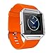 For Fitbit Blaze, Lucoo Soft Silicone Replacement Watch band Wrist strap For Fitbit Blaze Smart Watch (Orange)