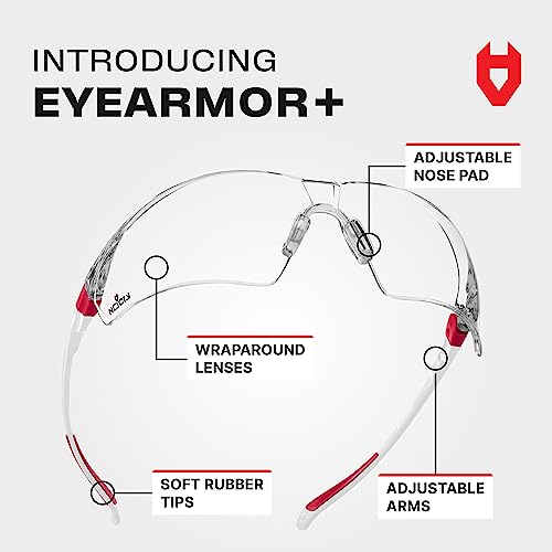 NoCry Clear Safety Glasses for Women with Adjustable Frames — Anti Fog