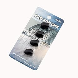 GODESON Black Car Tire Valve Stems Cap Bullet Style