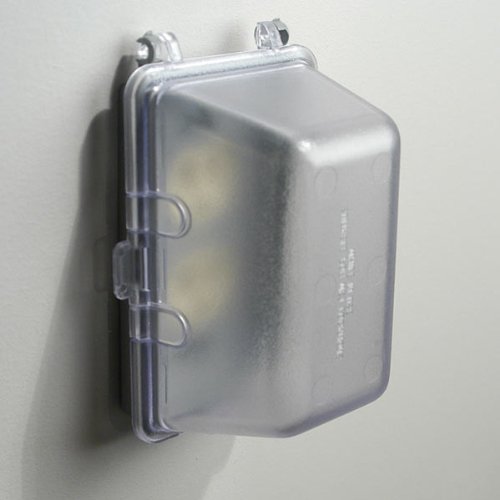 1gang Inuse Weatherproof Cover, Clear Electrical Outlet Boxes