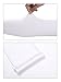 Mudder 8 Pairs Unisex UV Protection Arm Cooling Sleeves Ice Silk Arm Cover (White, Ice Silk)