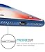 TOZO for iPhone X Case, Ultra Thin Hard Cover [0.35mm] World's Thinnest Protect Bumper Slim Fit PP Shell for iPhone 10 / X [ Semi-transparent ] Lightweight [Matte Blue]