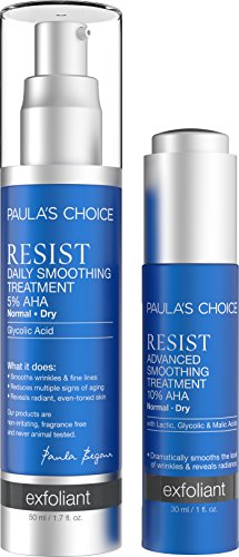 Paula's Choice RESIST Anti-Aging Skin Resurfacing & Smoothing Set Face Exfoliator Treatments for Dry and Very Dry Aging Skin