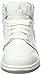 Nike Jordan Kids Air Jordan 1 Mid Bg White/White/Wolf Grey Basketball Shoe 4.5 Kids US
