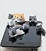 6pcs Cheese Cat 3.5mm Anti Dust Earphone Jack Plug Stopper Cap for Iphone HTC