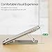 Laptop Stand, Foldable Lightweight Aluminum Ergonomic Portable Laptop Riser, Adjustable Ventilated Stand Holder for MacBook Pro/Air, HP, Dell, Lenovo, Samsung, Acer, Huawei MateBookthumb 2
