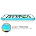 Trianium [Clarium Series] Protective Cover for Apple iPhone 7 8 Case [Shock Absorption] Reinforced Corner TPU Bumper Cushion + Scratch Resistant Hybrid Rigid Back - Clear Turquoise