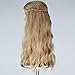 Miss U Hair Long Blonde 70s Hippie Wigs for Women Elf Princess Bride Wig Renaissance Long Wavy Halloween Costume Wig