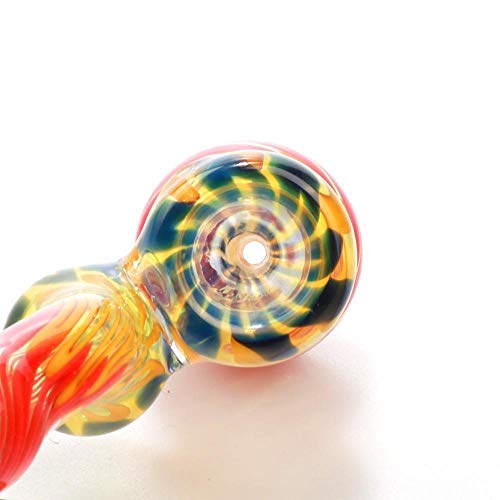 FNC CRAFT 2019 New Style Pipe Yellow & Red Hand-Made Stripes Unbreakable (4.7-inch)