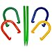 Plastic Horseshoe and Ring Toss Game Set (2 in 1) by K-Roo Sports