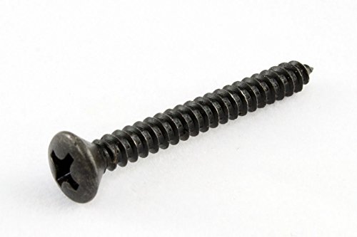 4 Strap Button Screws Phillips Head Black Allparts GS-0003-003