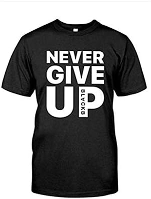 CJOY Never Give Up T Shirt, Unisex T-Shirt,Couple Models