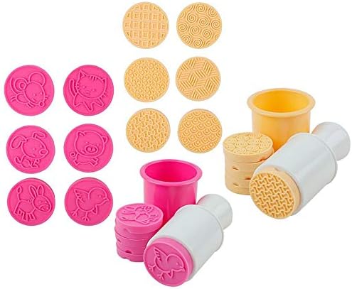 Qingjinsd Cake Mold Biscuit Pressing Mold Round Cake Making Tools Cookie Stamps DIY Decoration Hand Press Cutter Cake Dessert Mold