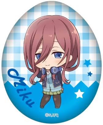 Amazon 五等分の花嫁 たまご型缶バッジ 三玖 バッジ ホビー