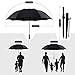 Bodyguard 60 Inch Automatic Open Golf Umbrella - Extra Large Canopy Umbrella 210T Dupont Teflon Coated Super Windproof and Waterproof Umbrella - Black