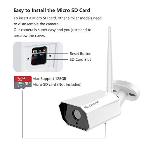 [Newest] Outdoor Security Camera, NexTrend 4MP Wireless WiFi Home Surveillance System WiFi IP Camera CCTV IP66 Waterproof Night Vision Motion Detection Compatible with iOS/Android Systems - Thumbnail 6