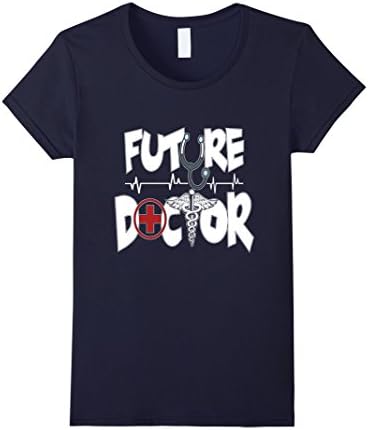 Womens Future Doctor MD Occupation Medical Student T Shirt Medium Navy