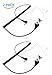 2Pcs XFox Universal 2.5mm Connector Listen Only Covert Acoustic Tube Earpiece Surveillance Headset Earphone for Walkie Talkie Two-Way Radios Transceivers Ham Radio Speaker Mics Microphone Single Pin