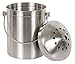 Estilo Stainless Steel Compost Pail, 1 Gallon Compost Bin, 2 Free Odor Absorbing Filters Included