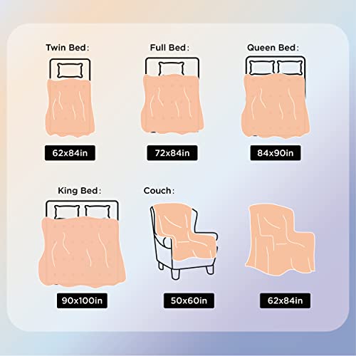 BEDSURE Electric Blanket Queen Size Heated Blanket Queen/Full, 10