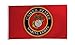 In the Breeze U.S. Marine Corps Emblem Grommet Flag - 3 x 5 Feet - Military Service Flag