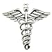 NEWME 12pcs Caduceus Medical cane Charms Pendant For DIY Jewelry Wholesale Crafting Bracelet and Necklace Making