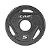 CAP Barbell 2-Inch Olympic Grip Weight Plates, Single, Black, 5 Pound primary