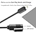 Lulandy 2019 Upgrade Version Benz Phone Charge Cable Benz Car Audio Cord AMI MMI AUX Media Adapter Quickly Charging Cord Compatible with iPXs Max XR X 8 7 Phone for Mercedes Benz(Audio+Charge+3.3ft)
